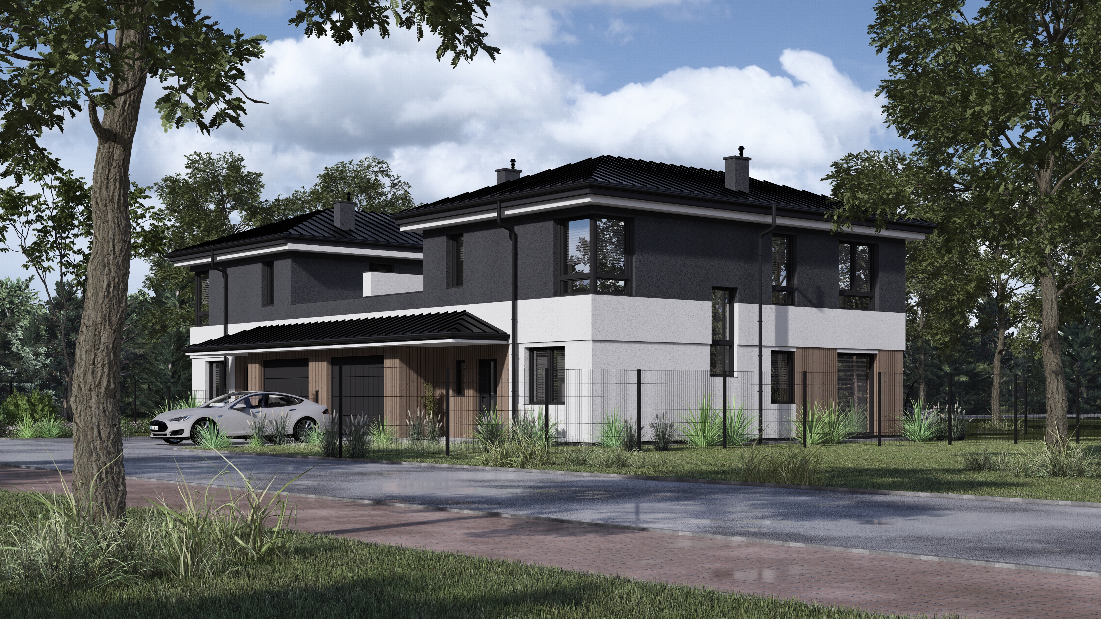 Wizualizacja zewnętrzna inwestycji JLG Development